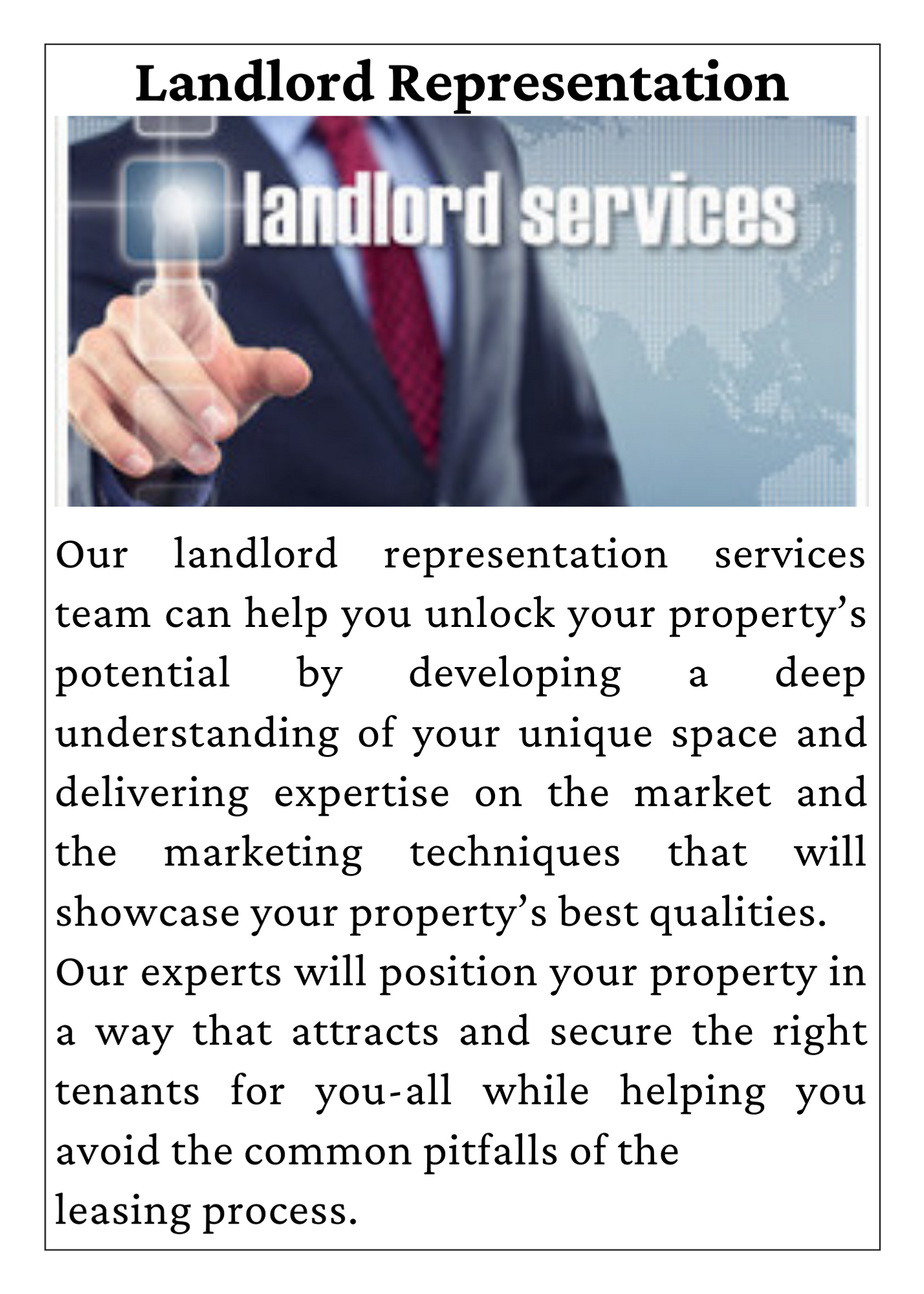 Landlord-Representation