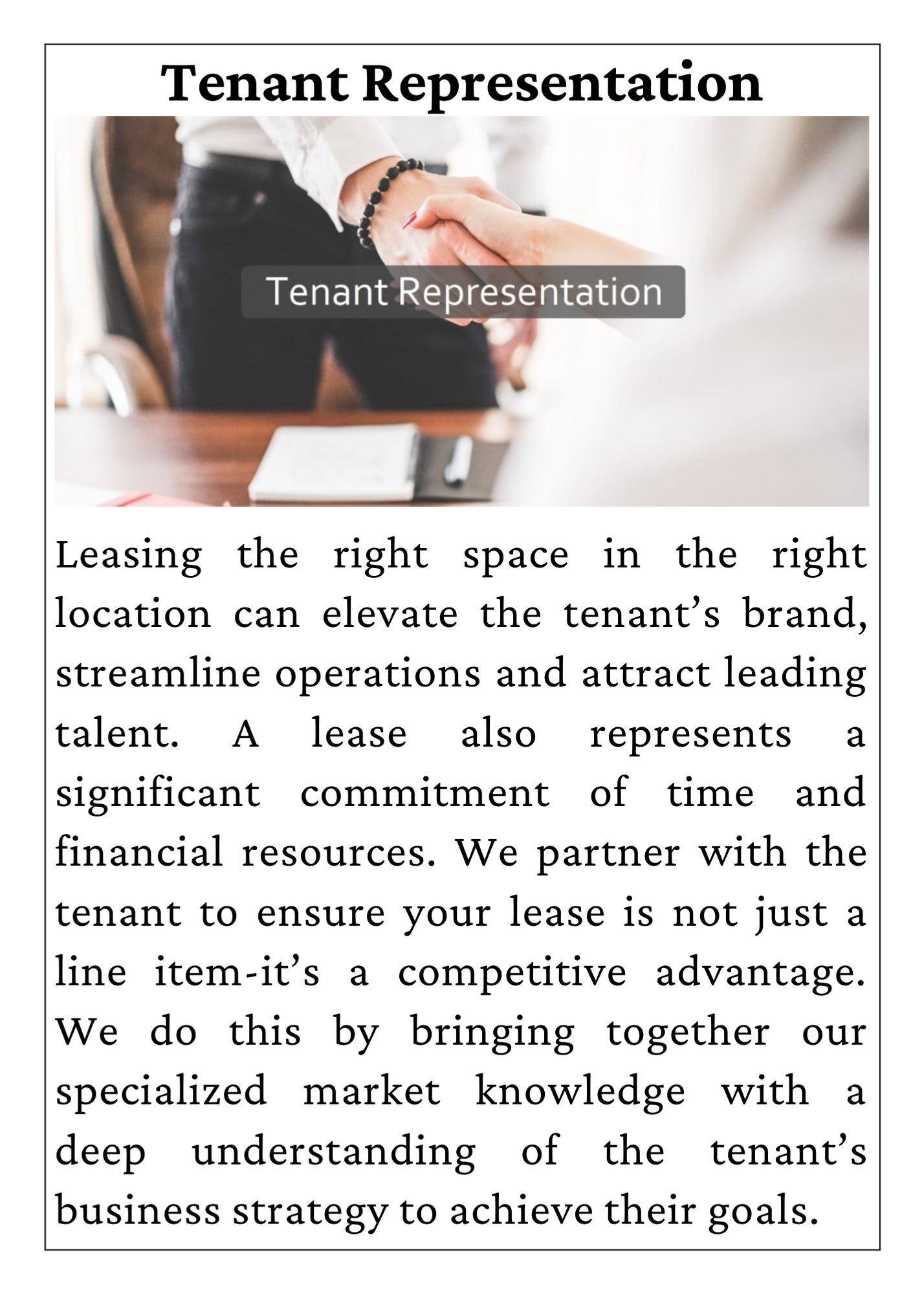 Tenant-Representation